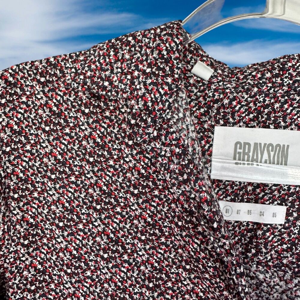 Grayson Womens Size 1/Xs Top Button Up Floral Lon… - image 3